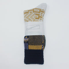 Anonymous-Ism Multi Links JQ Crew Socks Navy L Socks - ZIGZAG Footwear