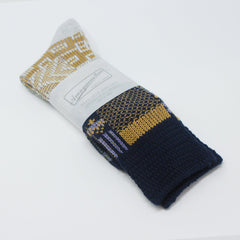 Anonymous-Ism Multi Links JQ Crew Socks Navy L Socks - ZIGZAG Footwear
