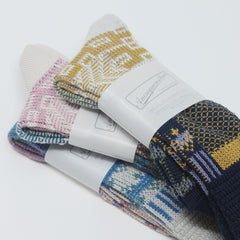 Anonymous-Ism Multi Links JQ Crew Socks Navy L Socks - ZIGZAG Footwear