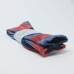 Anonymous-Ism Tie Dye Crew Socks Navy L Socks  - ZIGZAG Footwear