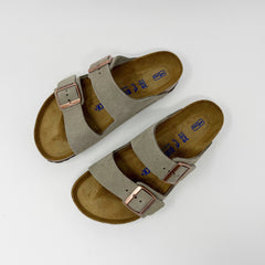 Birkenstock Arizona Regular Suede - Taupe SANDALS  - ZIGZAG Footwear