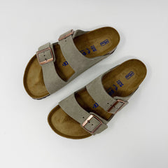 Birkenstock Arizona Regular Suede - Taupe SANDALS  - ZIGZAG Footwear