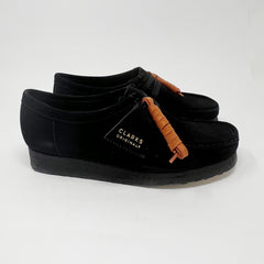 Clarks Originals Mens Wallabee Black Suede SHOES  - ZIGZAG Footwear