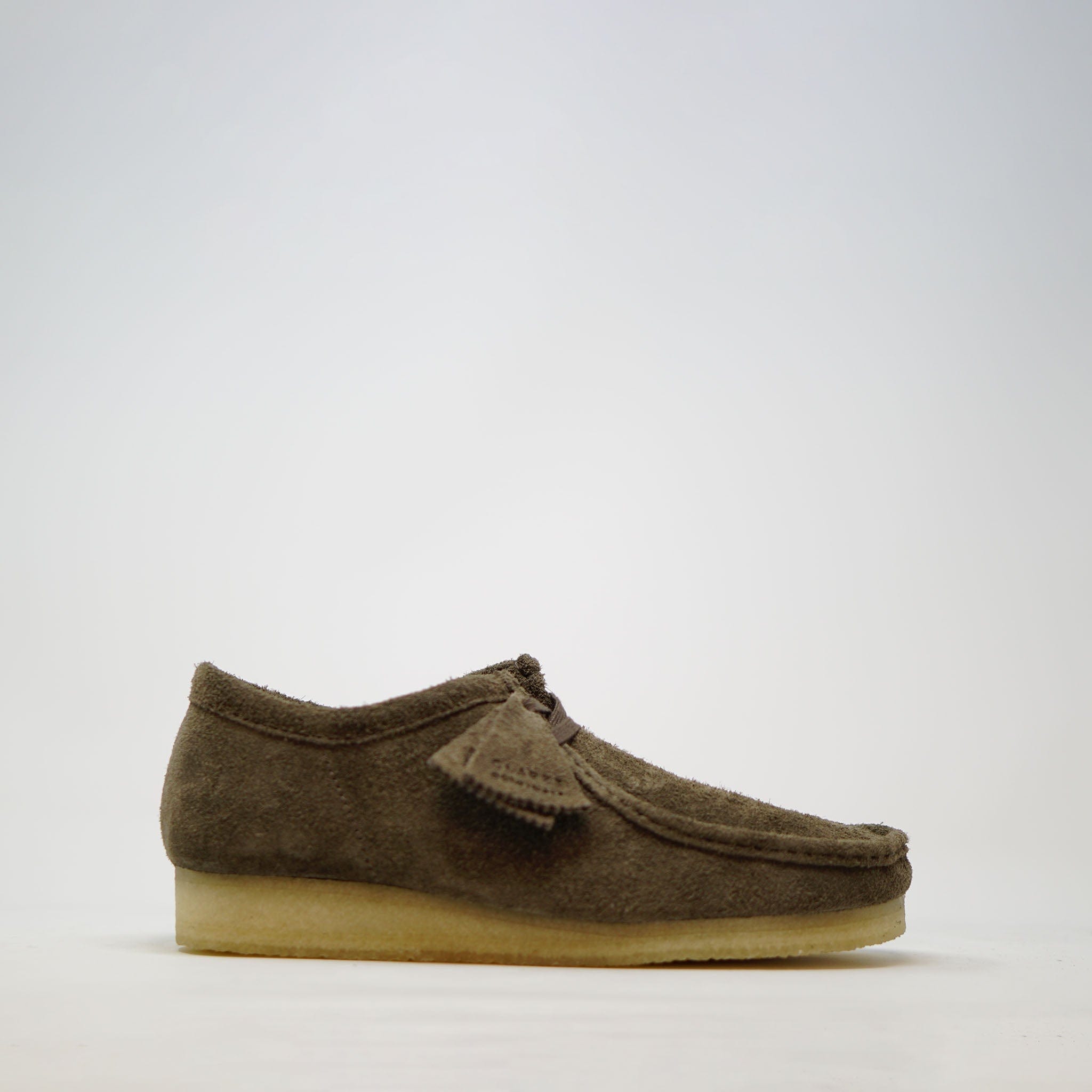 Clarks Originals Mens Wallabee Dark Grey Suede