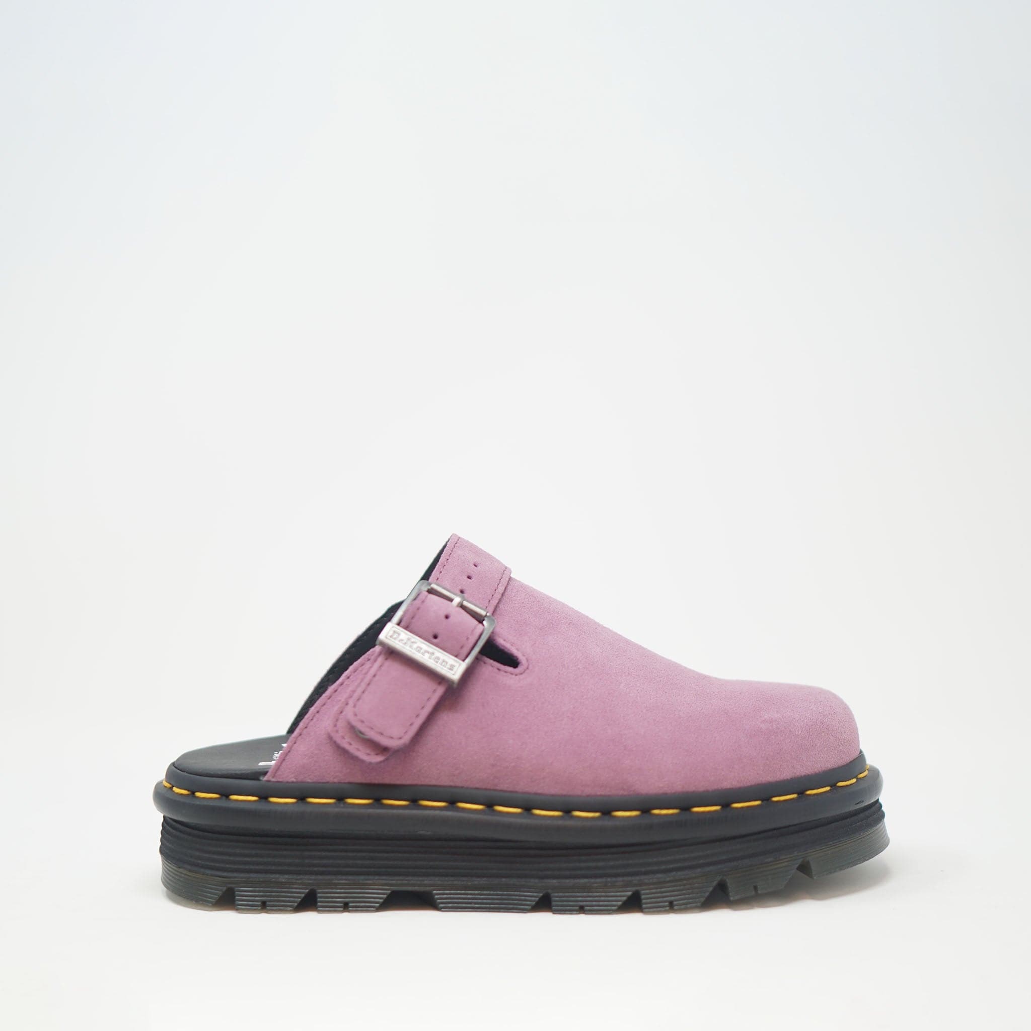 Dr Martens Zebzag Suede Muted Purple Slingback Platform Mule SANDALS  - ZIGZAG Footwear