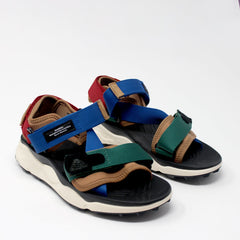 Flower-Mountain-Nazca-2-Sandal-M-Suede-/-Nylon-Tapes-Green-Navy-MM SANDALS  - ZIGZAG Footwear