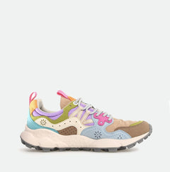 Flower Mountain Yamano 3 Kaiso Eco Suede Nylon Sand Celeste H1 TRAINERS - ZIGZAG Footwear