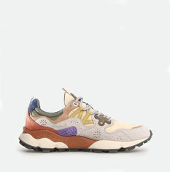 Flower Mountain Yamano 3 Uni Suede Nylon Beige Milk Violet K1 TRAINERS - ZIGZAG Footwear