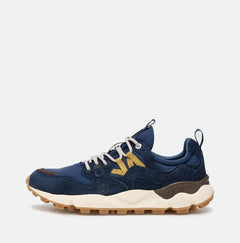 Flower Mountain Yamano 3-Uni Universal Works Suede Nylon Navy Brown R1 TRAINERS - ZIGZAG Footwear