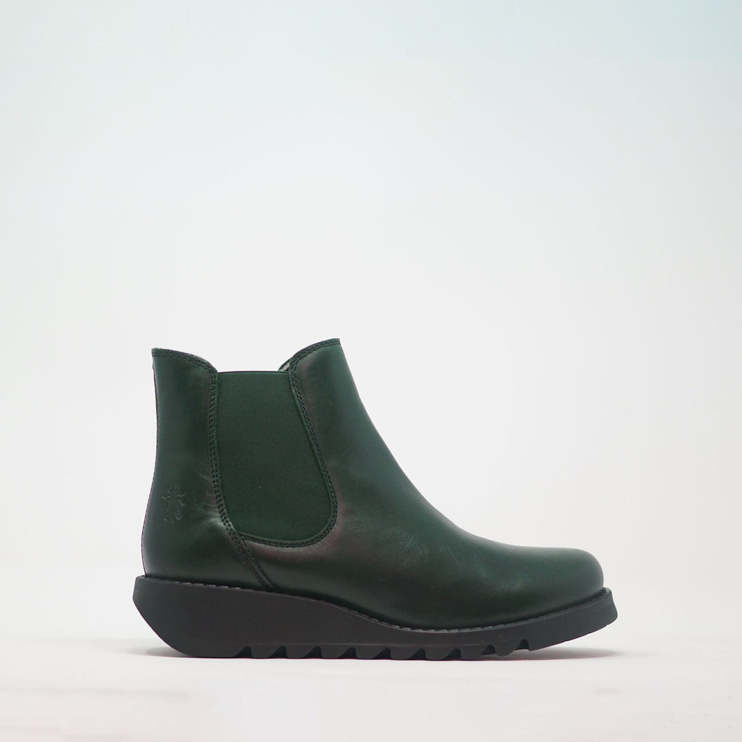 Fly London SALV Leather Chelsea Boots Petrol BOOTS - ZIGZAG Footwear