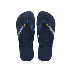 Havaianas Brazil Logo Navy SANDALS - ZIGZAG Footwear