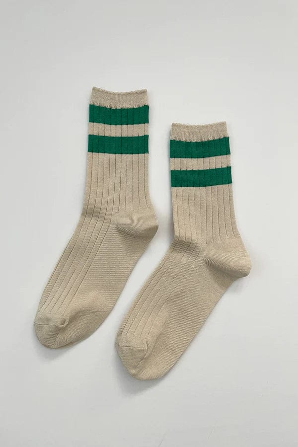 Le Bon Shoppe Her Socks Varsity Green Socks  - ZIGZAG Footwear