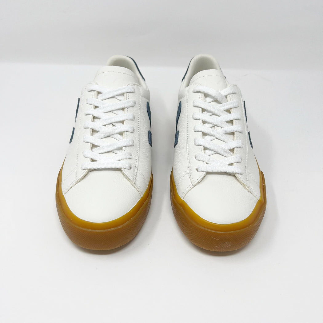 Veja Campo Chromefree Leather White Natural California Gum TRAINERS - ZIGZAG Footwear