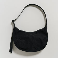 Baggu Medium Nylon Crescent Bag Black BAGS - ZIGZAG Footwear