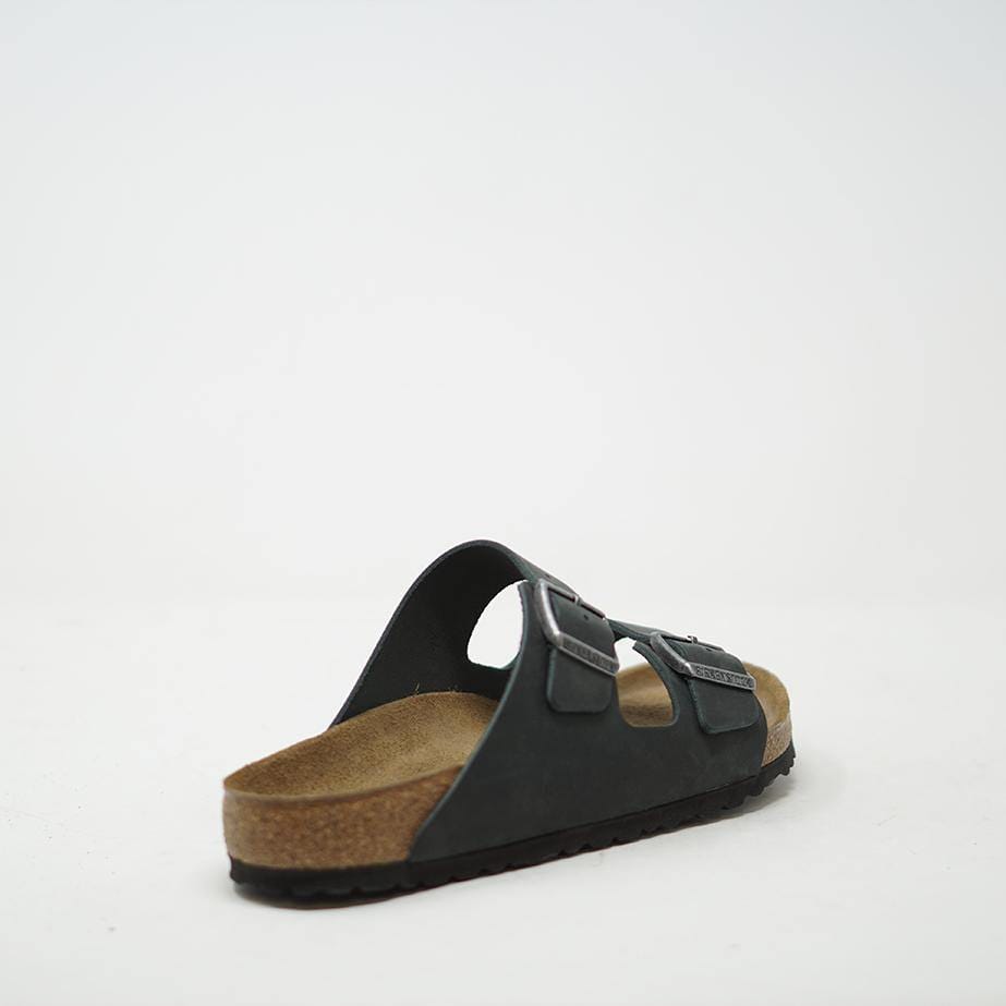 Birkenstock Arizona Oiled Black Leather Mens - ZIGZAG Footwear