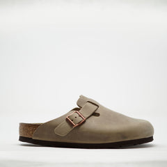 Birkenstock Boston Oiled Tobacco SLIPPERS  - ZIGZAG Footwear