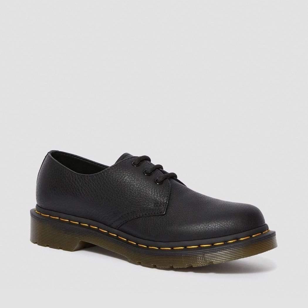 Dr Martens 1461 Virginia Leather Shoes - Black SHOES - ZIGZAG Footwear