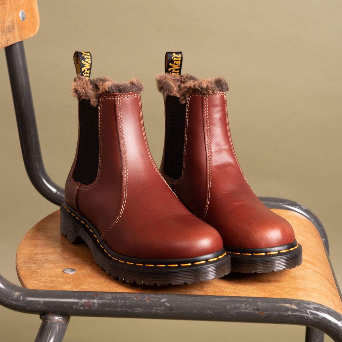 Dr martens discount leonore butterscotch
