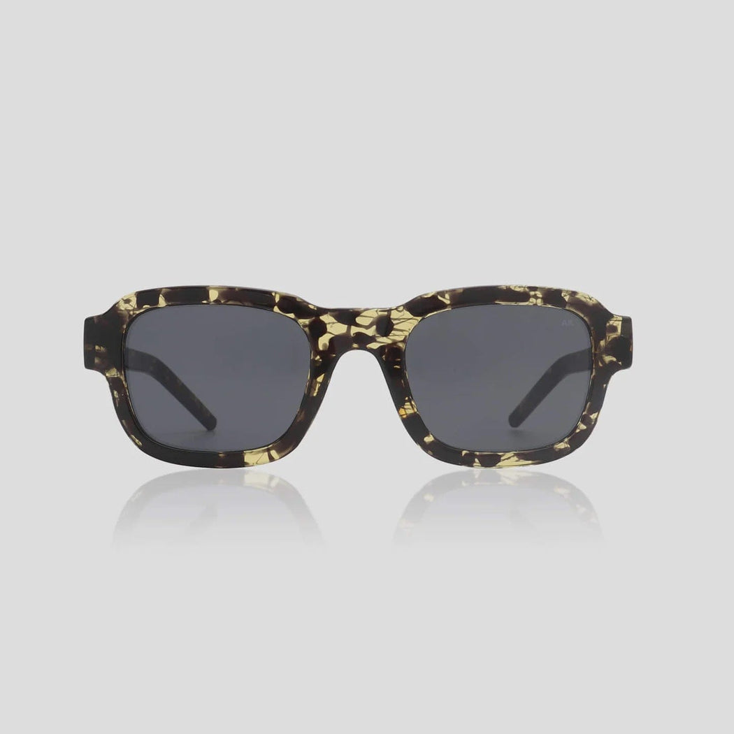 A. KJÆRBEDE Halo Black Yellow Tortoise SUNGLASSES  - ZIGZAG Footwear