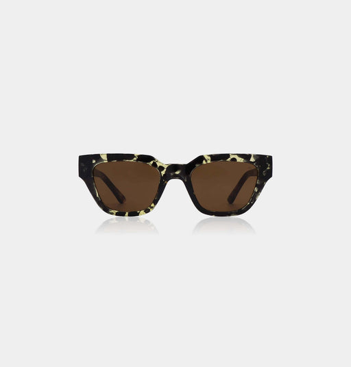 A. KJÆRBEDE Kaws Black Yellow Tortoise SUNGLASSES  - ZIGZAG Footwear