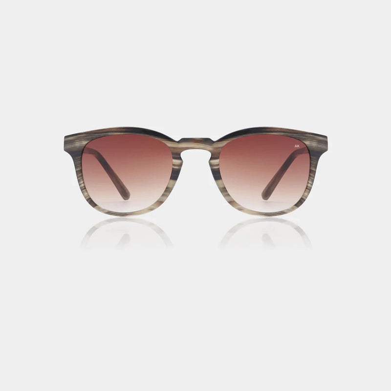 A.Kjærbede Sunglasses Bate Striped Horn SUNGLASSES  - ZIGZAG Footwear