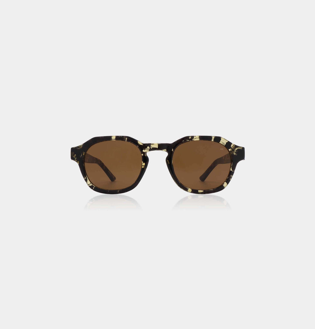 A. KJÆRBEDE Zan Black Yellow Transparent SUNGLASSES  - ZIGZAG Footwear