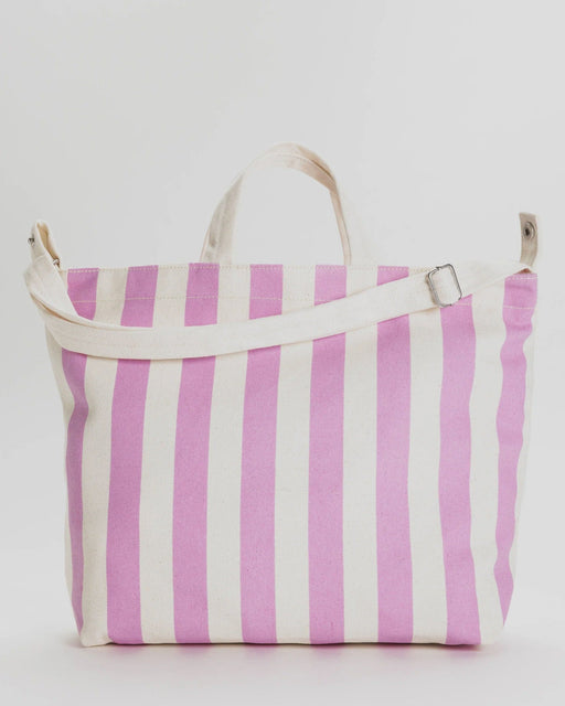 Baggu Horizontal Zip Duck Bag Pink Awning Stripe BAGS  - ZIGZAG Footwear