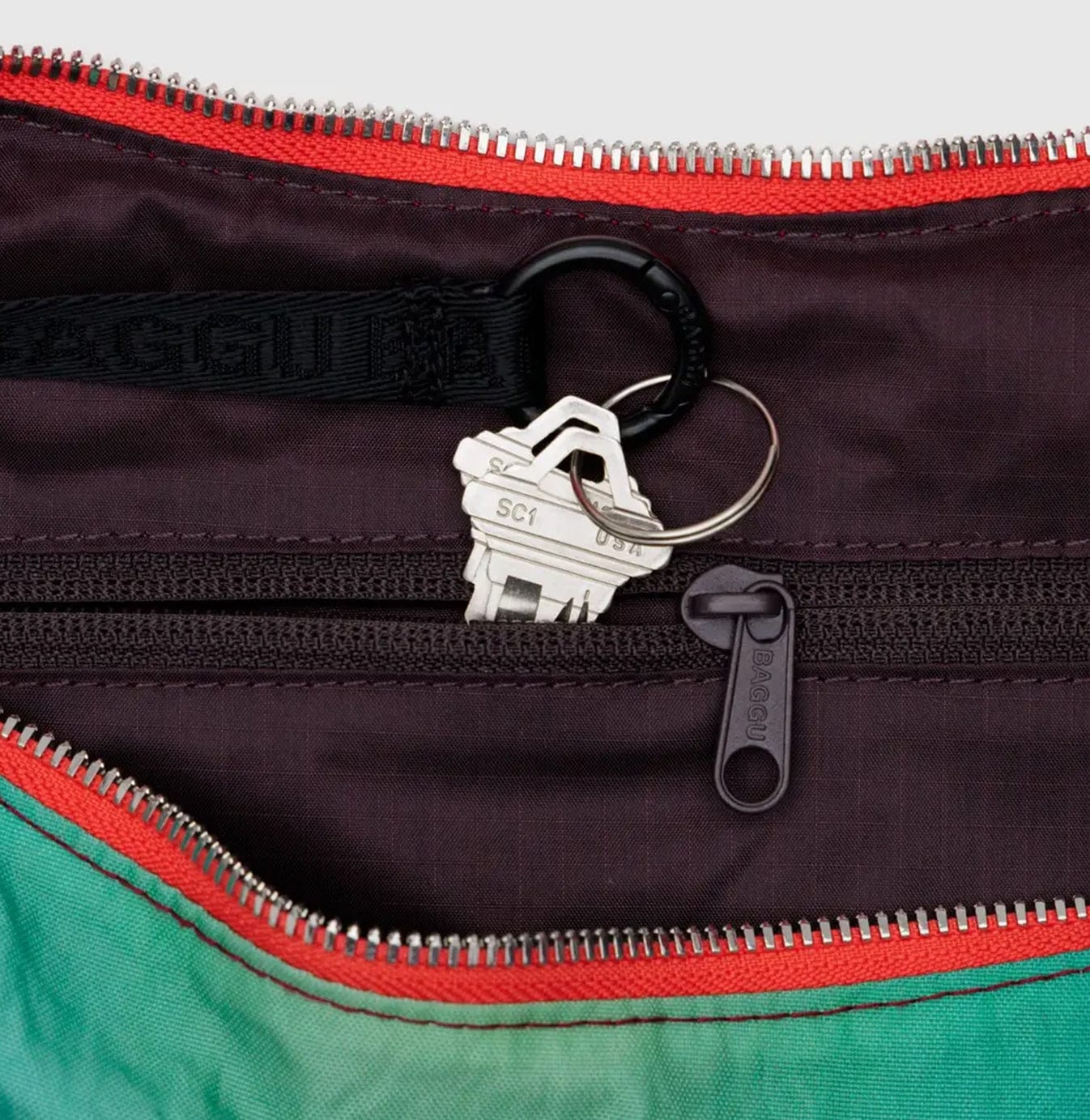 Baggu Medium Nylon Crescent Bag Rain BAGS  - ZIGZAG Footwear