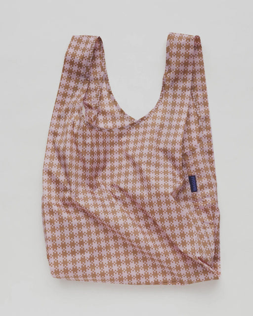Baggu Standard Bag Rose Pixel Gingham BAGS  - ZIGZAG Footwear