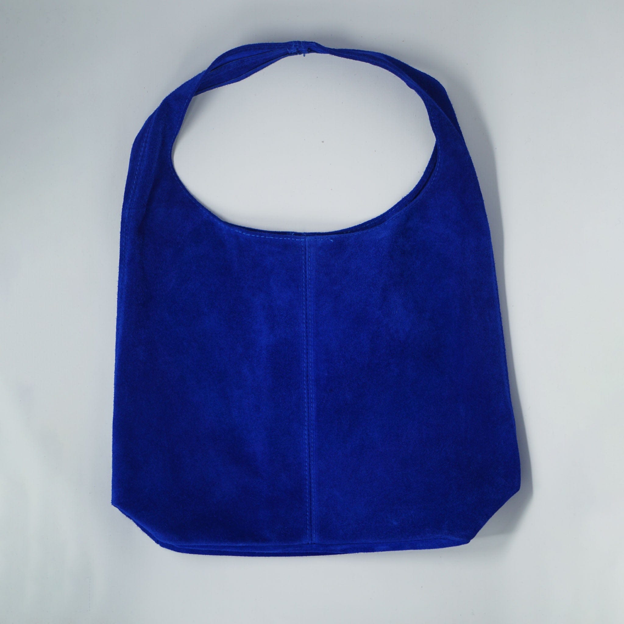 Bagitali M561 Large Suede Shoulder Bag - Cobalt BAGS  - ZIGZAG Footwear