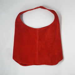 Bagitali M561 Large Suede Shoulder Bag - Red BAGS  - ZIGZAG Footwear