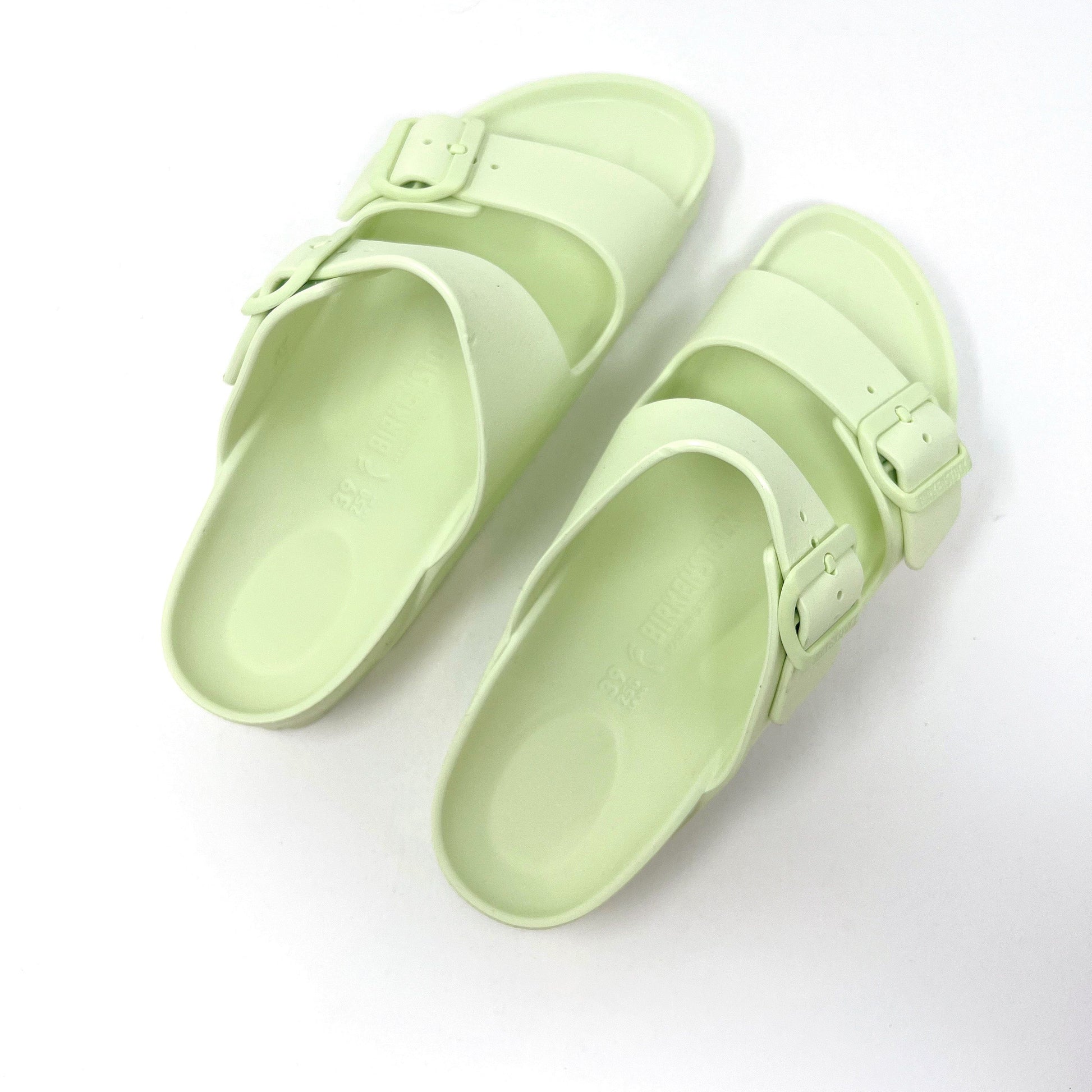 Birkenstock Arizona Eva Narrow Footbed Faded Lime SANDALS  - ZIGZAG Footwear