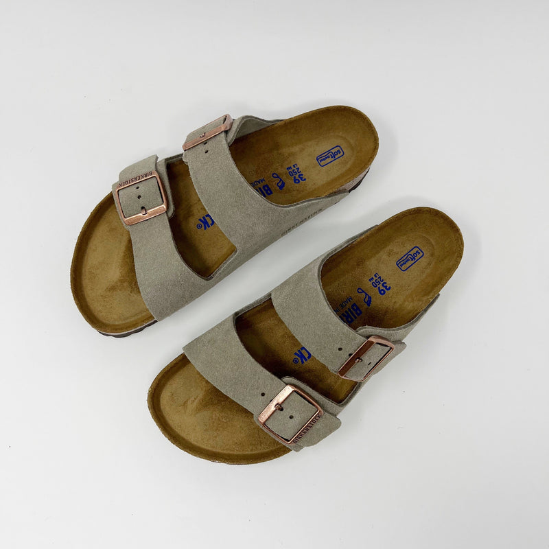 Birkenstock Arizona Regular Suede - Taupe SANDALS  - ZIGZAG Footwear