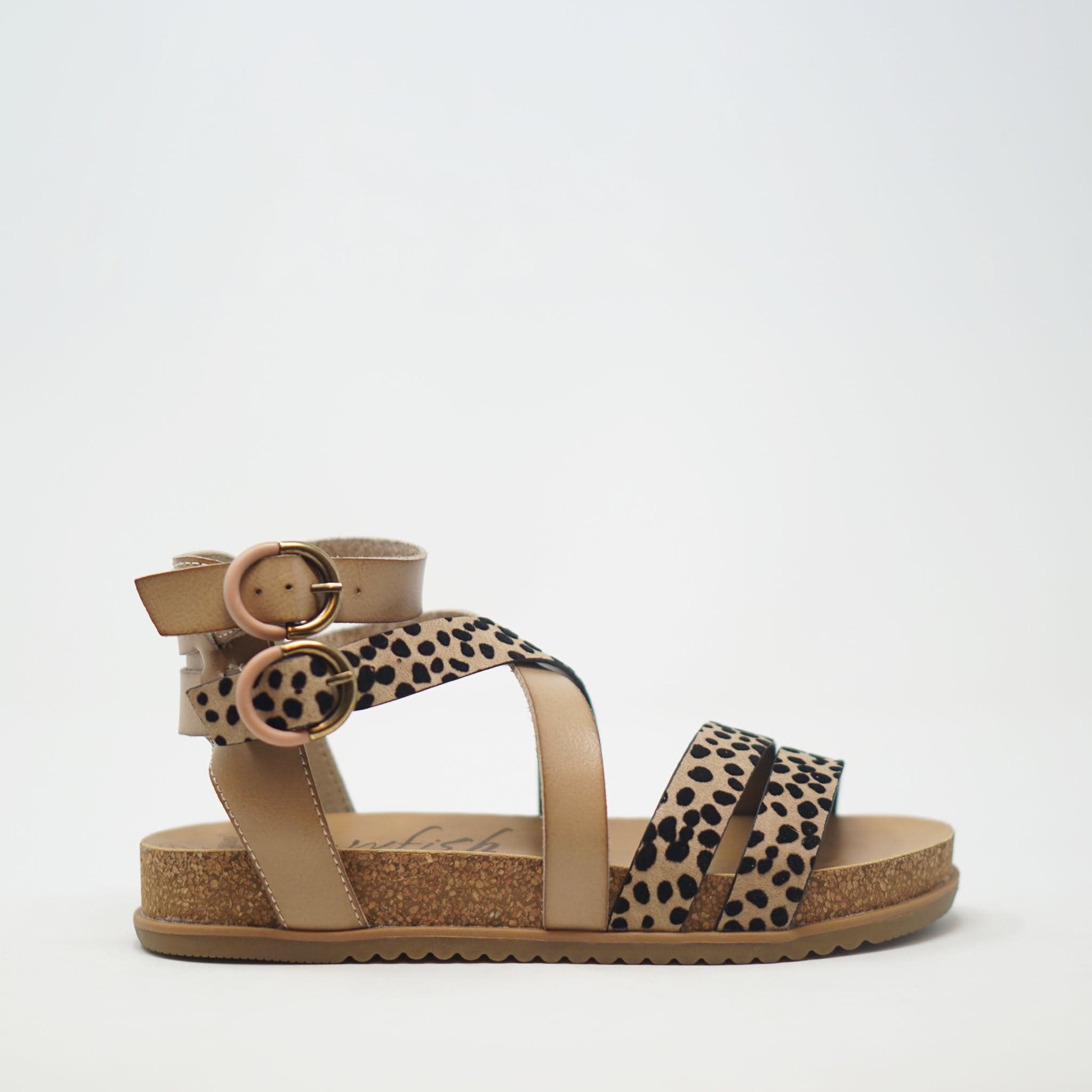 Blowfish Malibu Fandie B Vegan Sand Pixie Leopard Sand SANDALS  - ZIGZAG Footwear