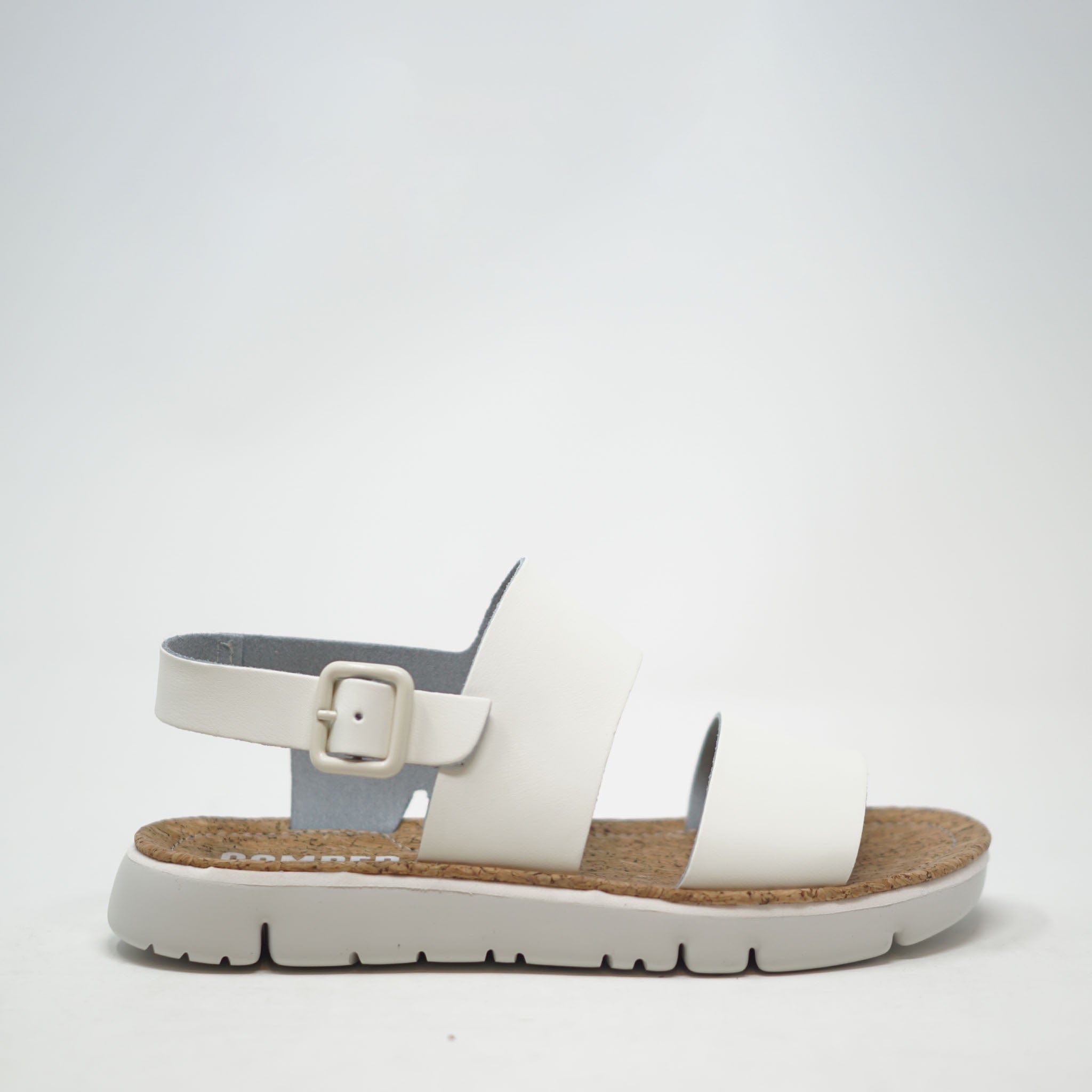 Camper Oruga Leather Strap Sandal White SANDALS  - ZIGZAG Footwear