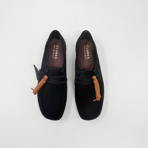 Clarks Originals Mens Wallabee Black Suede SHOES  - ZIGZAG Footwear