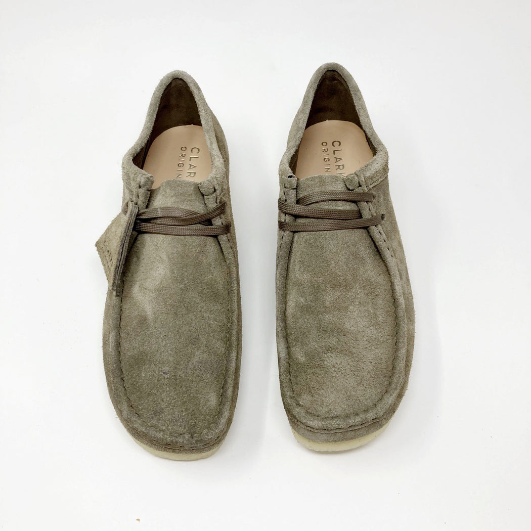 Clarks Originals Mens Wallabee Dark Grey Suede SHOES  - ZIGZAG Footwear