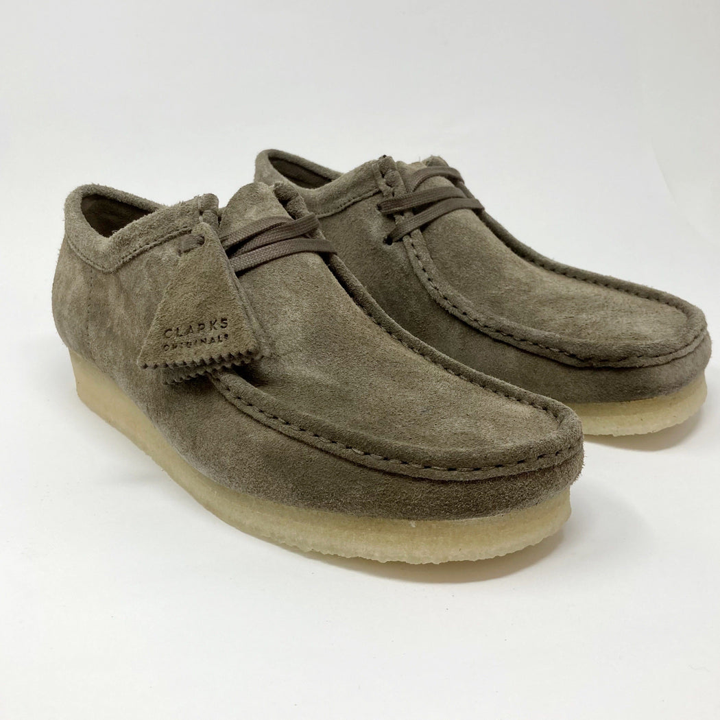 Clarks Originals Mens Wallabee Dark Grey Suede SHOES  - ZIGZAG Footwear