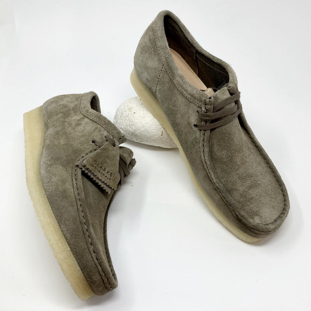 Clarks Originals Mens Wallabee Dark Grey Suede SHOES  - ZIGZAG Footwear