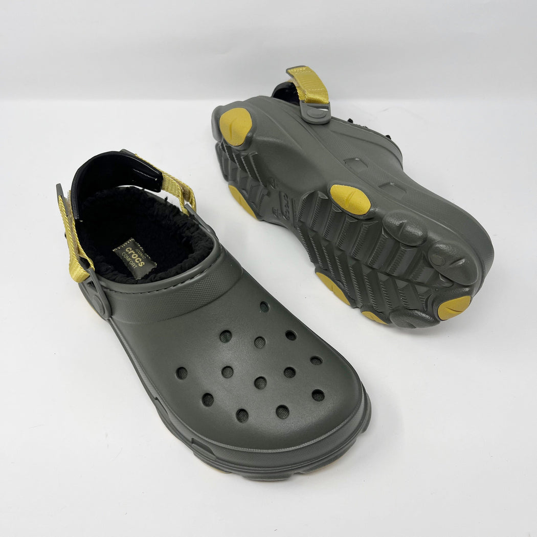 Crocs  Classic All Terrain Lined Clogs Dusty / Olive SHOES  - ZIGZAG Footwear