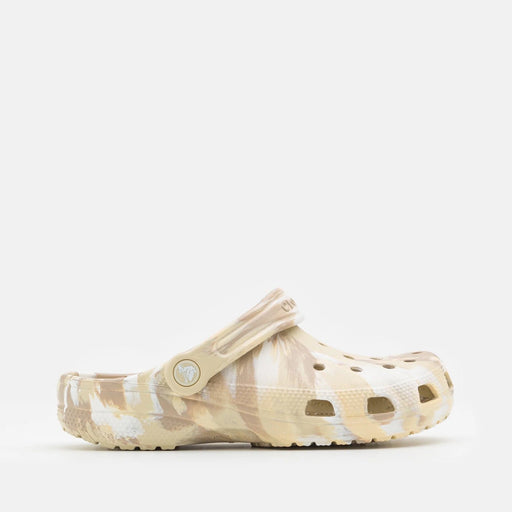 Crocs Classic Marbled Clogs Bone/Multi SANDALS  - ZIGZAG Footwear