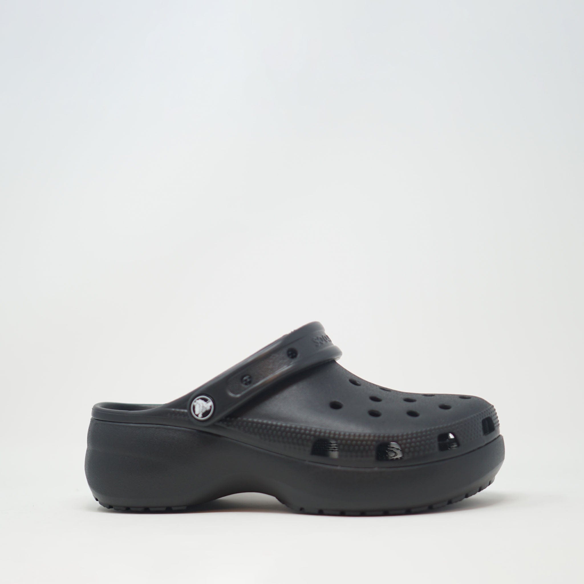 Crocs Classic Platform Clogs Black SHOES  - ZIGZAG Footwear