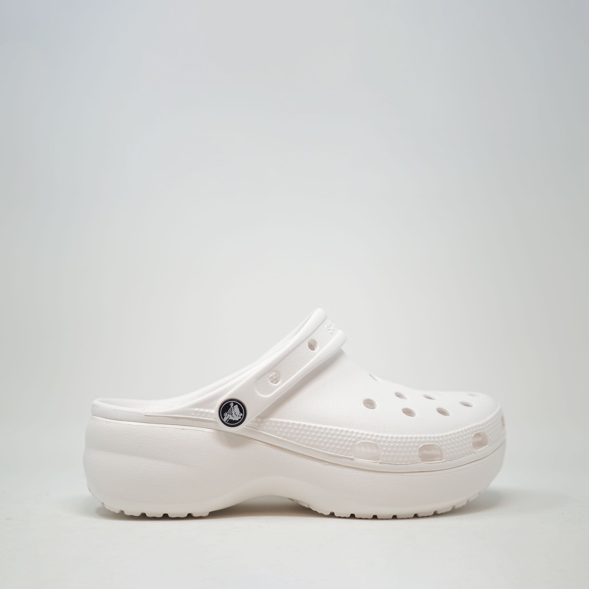 Crocs Classic Platform Clogs White SHOES  - ZIGZAG Footwear
