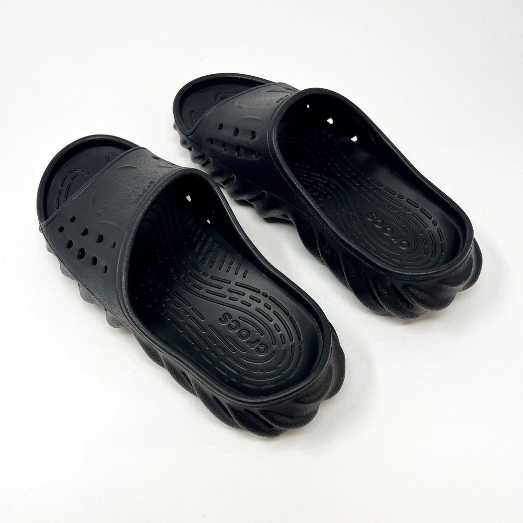 Crocs Echo Slide Black SANDALS  - ZIGZAG Footwear