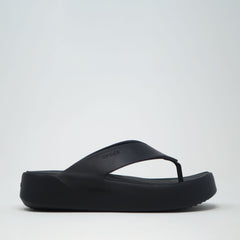 Crocs Getaway Platform Flip Sandal Black SANDALS  - ZIGZAG Footwear