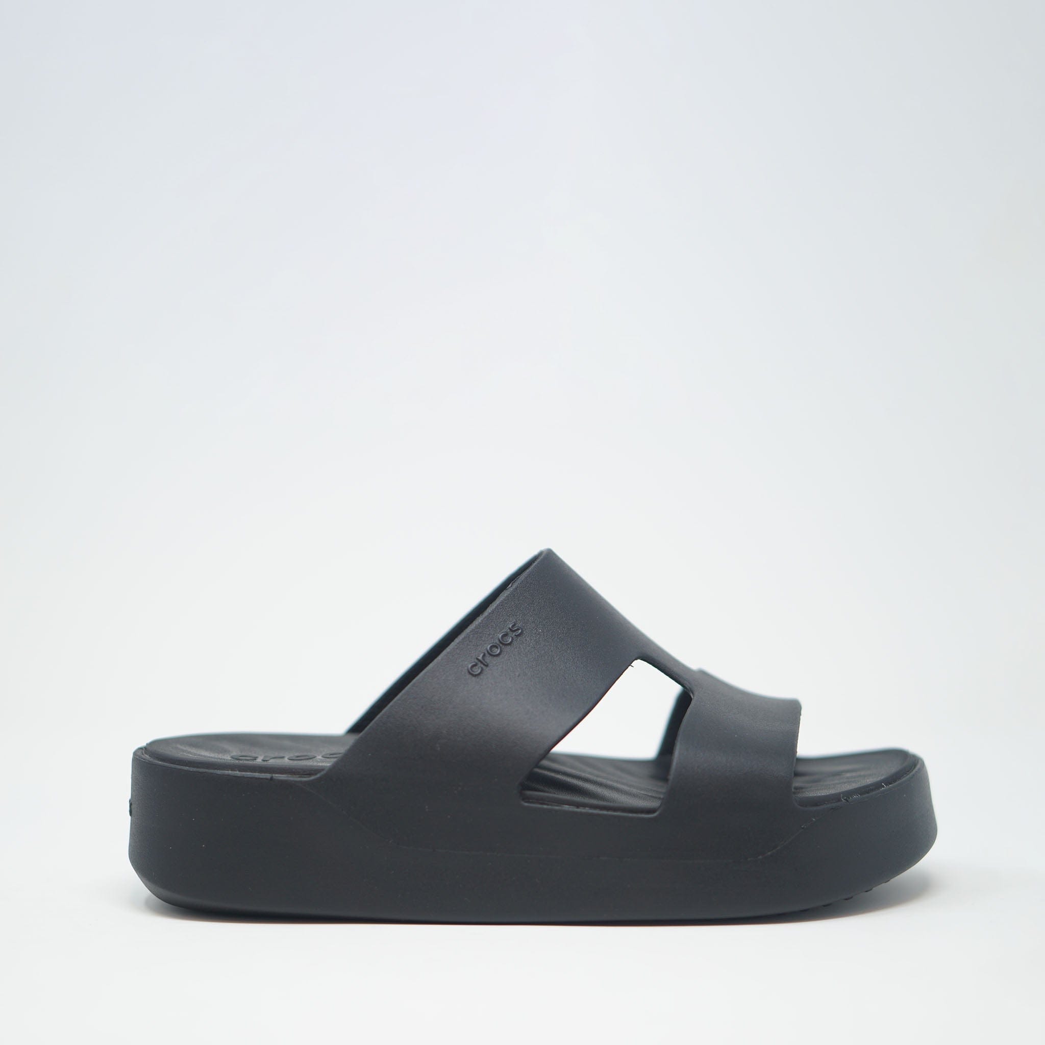 Crocs Getaway Platform H Strap Sandal Black SANDALS  - ZIGZAG Footwear