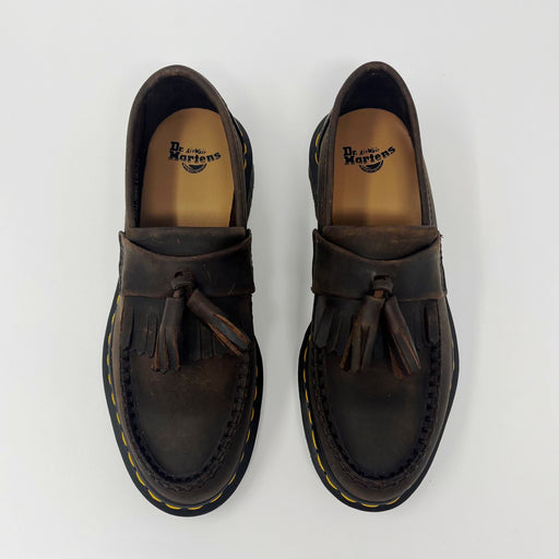 Dr Martens Adrian Dark Brown Crazy Horse SHOES  - ZIGZAG Footwear