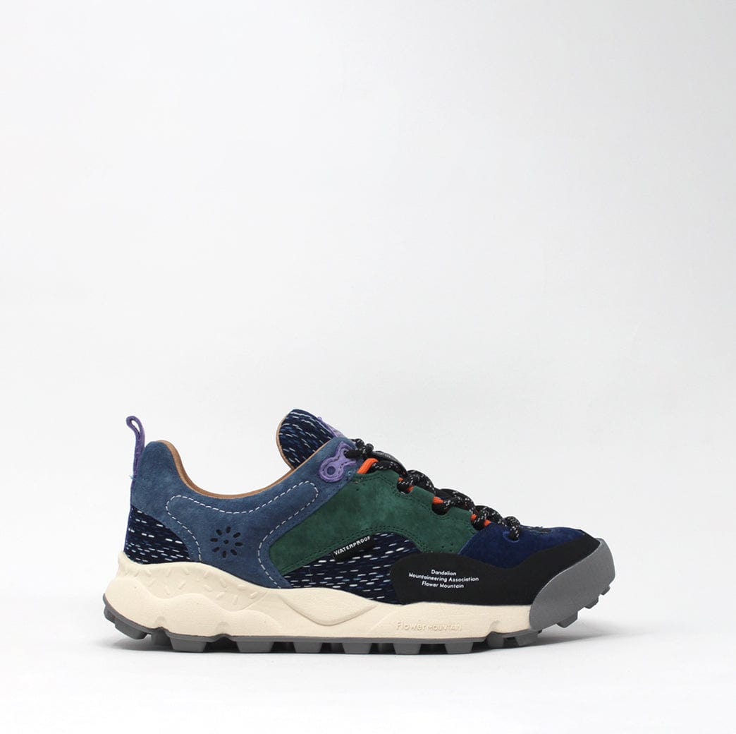 Flower Mountain Limited Edition Back Country W Suede/Sashiko Denim CC TRAINERS  - ZIGZAG Footwear
