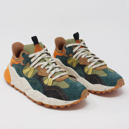 Flower-Mountain-Limited-Edition-Tiger-Hill-M-Suede-/-Tech-Nylon-Green-Grey-EE TRAINERS  - ZIGZAG Footwear