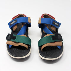 Flower-Mountain-Nazca-2-Sandal-M-Suede-/-Nylon-Tapes-Green-Navy-MM SANDALS  - ZIGZAG Footwear